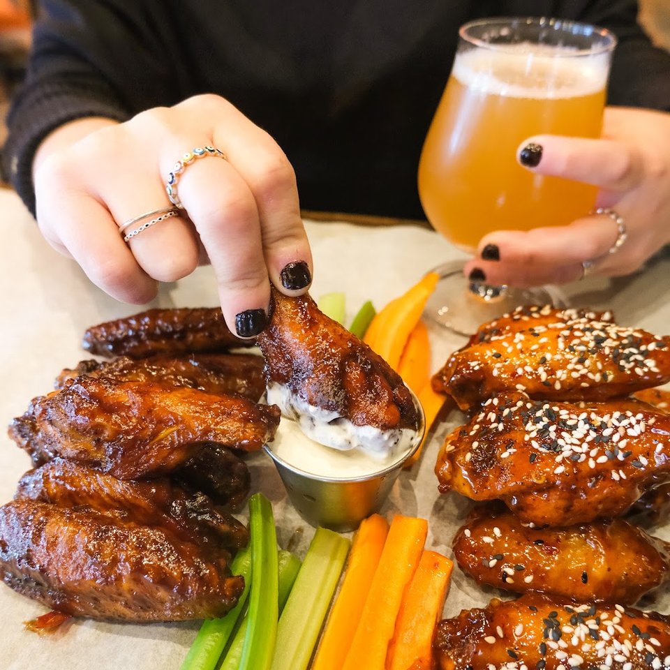 Fried or Fire-Roasted Chicken Wings